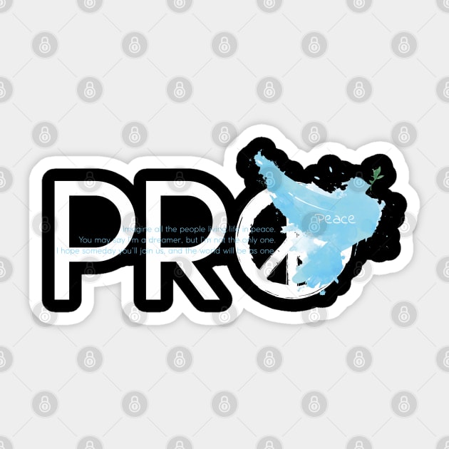 Pro Peace Sticker by Insomnia_Project